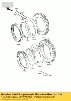 410250033WA, Kawasaki, rim,fr,1.60x21,silver kl650-a1 kawasaki klr 250 500 600 650 1985 1986 1987 1988 1989 1990 1991 1992 1994, New