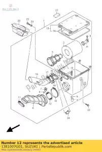 Suzuki 1381007G01 armadilha chama - Lado inferior