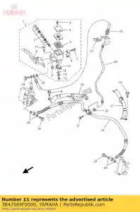 yamaha 3B42589F0000 perno, palanca - Lado inferior