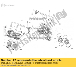 Aprilia 896565, Kraftstoffleitung. cpl. ameise., OEM: Aprilia 896565