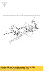 triumph T2076745 spacer 8.4 x 17.8 x 13 aluminium - Bottom side