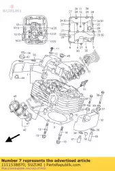 Here you can order the guide,valve from Suzuki, with part number 1111538B70: