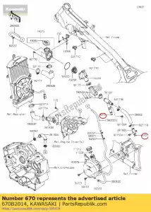 Kawasaki 670B2014 o-ring - Linkerkant