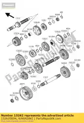 versnelling, ingang 2e, 27t vn2000-a1h van Kawasaki, met onderdeel nummer 132620004, bestel je hier online: