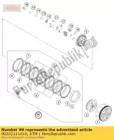 90232111010, KTM, Kit d'embrayage 390 duke 15 husqvarna ktm  duke rc 390 401 4015 2015 2016 2017 2018 2019 2020 2021, Nouveau