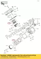 130080042, Kawasaki, ring-set-pistone kawasaki kvf750 4x4 eps brute force 750 4x4i epsgef epshef gff hff krf800 teryx le krt800 teryx4 800 camo , Nuovo