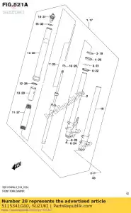 Suzuki 5115341G00 joint huile - La partie au fond