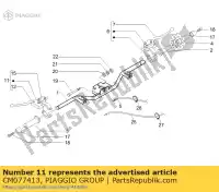 CM077413, Piaggio Group, lewa pompa hydrauliczna (brembo) piaggio beverly 500 2007, Nowy