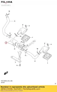 suzuki 1846115H00 tubo flessibile, 2a aria va - Il fondo