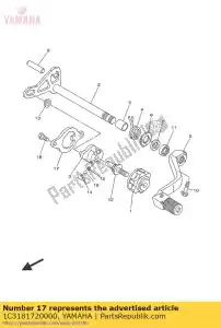 yamaha 1C3181720000 gids, verschuiving - Onderkant