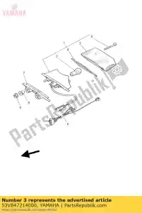 yamaha 53V847214000 lens, taillight - Bottom side