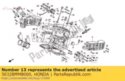 Here you can order the stay,r. Horn from Honda, with part number 50328MM8000: