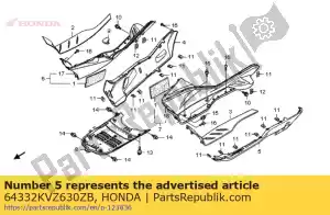 Honda 64332KVZ630ZB jupe, l. étage * nhb01 * - La partie au fond