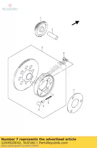 suzuki 1264920E02 shim, starter cl - Onderkant