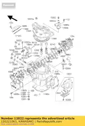 Qui puoi ordinare valvola reed kdx200-c3 da Kawasaki , con numero parte 120221063: