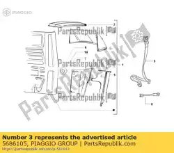 Here you can order the cover red from Piaggio Group, with part number 5686105: