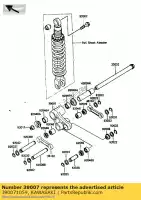 390071059, Kawasaki, Bras-susp, uni trak kl250-d2 kawasaki klr 250 1985 1986 1987 1988 1989 1990 1991 1992 1994, Nouveau