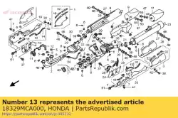 Here you can order the rubber c from Honda, with part number 18329MCA000: