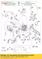 Qui puoi ordinare albero motore cpl. 06 da KTM , con numero parte 57331046100: