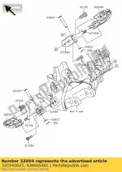 Aqui você pode pedir o bracket-step, lh kx250w9f em Kawasaki , com o número da peça 320540043: