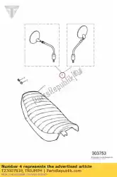 Qui puoi ordinare t2300781-p specchio assy imballato da Triumph , con numero parte T2300781P: