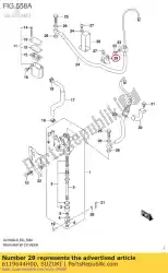 Qui puoi ordinare guida, freno posteriore da Suzuki , con numero parte 6119644H00: