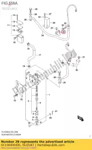 Suzuki 6119644H00 guida, freno posteriore - Il fondo