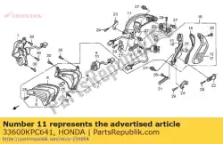 Ici, vous pouvez commander le winker assy., r. Rr. (12v auprès de Honda , avec le numéro de pièce 33600KPC641: