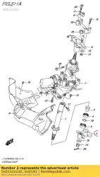 Qui puoi ordinare piastra, sterzo da Suzuki , con numero parte 5165331G30:
