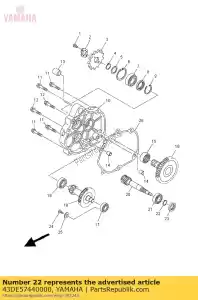 yamaha 43DE57440000 pier?cie? zabezpieczaj?cy - Dół