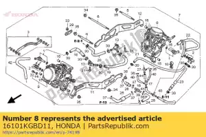 Honda 16101KGBD11 carburateur (r - Onderkant