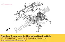Here you can order the no description available at the moment from Honda, with part number 43133MFGD20: