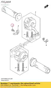 suzuki 0913906214 vis (6x16) - La partie au fond