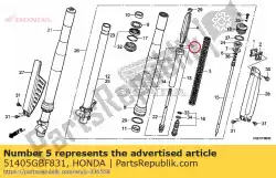 Aqui você pode pedir o anel, rolha em Honda , com o número da peça 51405GBF831: