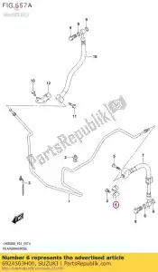 suzuki 6924503H00 braçadeira, mangueira uh1 - Lado inferior