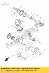 Tutaj możesz zamówić waga 1 od Yamaha , z numerem części 5XT114540000: