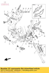 yamaha 3D7274420100 soporte 2 - Lado inferior