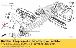 Ici, vous pouvez commander le tube, reniflard auprès de Honda , avec le numéro de pièce 17233MGSD30: