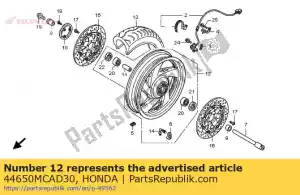 Honda 44650MCAD30 ko?o sub assy., fr. - Dół