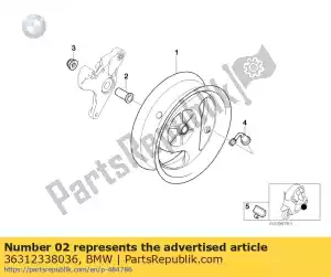 bmw 36312338036 spacer bush - Bottom side