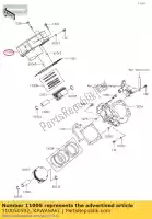 110050592, Kawasaki, motor de cilindro, fr kvf750lcs kawasaki  brute force kvf 750 2012 2013 2014 2015 2016 2017 2018 2019 2020 2021, Novo