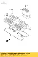 1117142F00, Suzuki, pokrywa, cylinder suzuki gsx 1400 2002 2003 2004 2005 2006 2007, Nowy