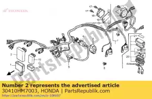 Honda 30410HM7003 módulo de controle de ignição - Lado inferior