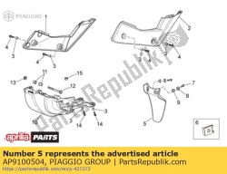 Aprilia AP9100504, Shock absorber cover, OEM: Aprilia AP9100504