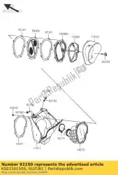 Here you can order the bolt,flanged,6x from Suzuki, with part number K921501506: