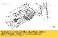 11330MN1680, Honda, cobrir comp., r. bloco do motor honda xr 600 1991 1992 1993 1994 1995 1996 1997 1998, Novo