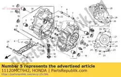 Aqui você pode pedir o borracha b, montagem em Honda , com o número da peça 11120MCT942: