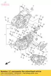 Ici, vous pouvez commander le couvercle, carter moteur 2 auprès de Yamaha , avec le numéro de pièce 1SL154210000: