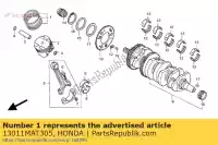 13011MAT305, Honda, ring set, piston (std.) honda cbr super blackbird xx cb x11 sf cbr1100xx cb1100sf 1100 , New