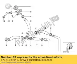 Here you can order the hose from BMW, with part number 17121343042: